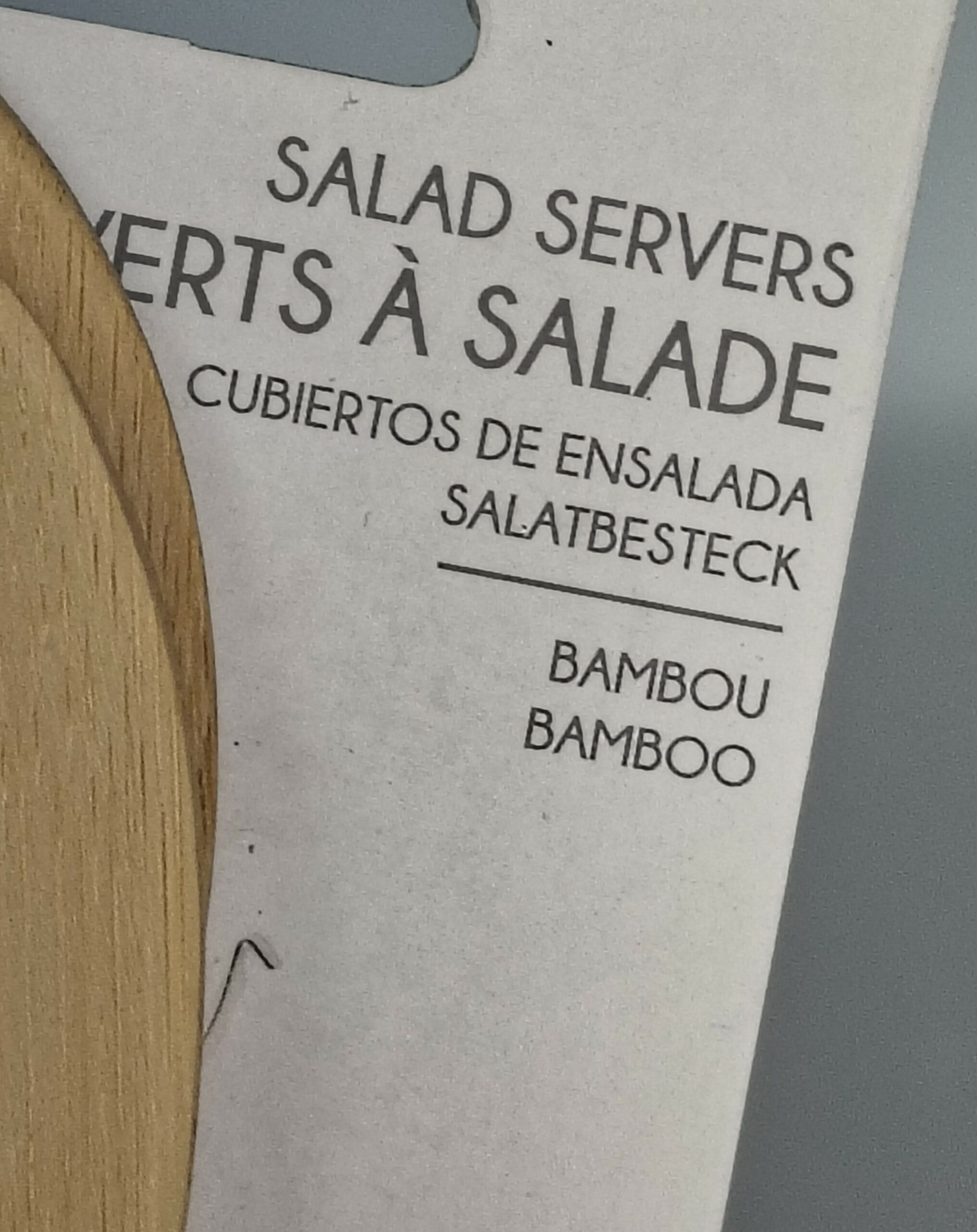 set de couverts à salade en bambou – home décor factory