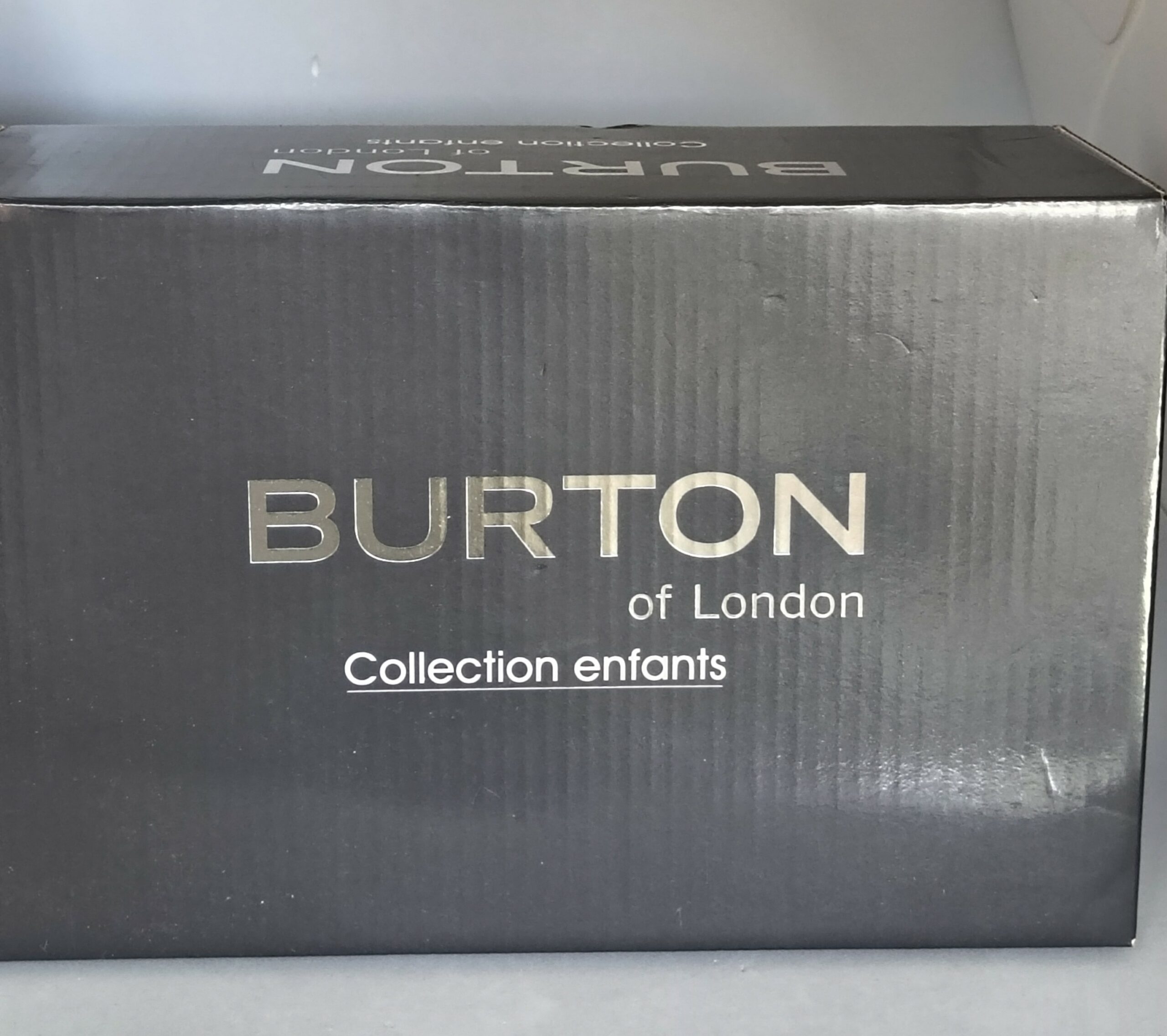 burton of london – baskets enfant euloge noir (taille 30)