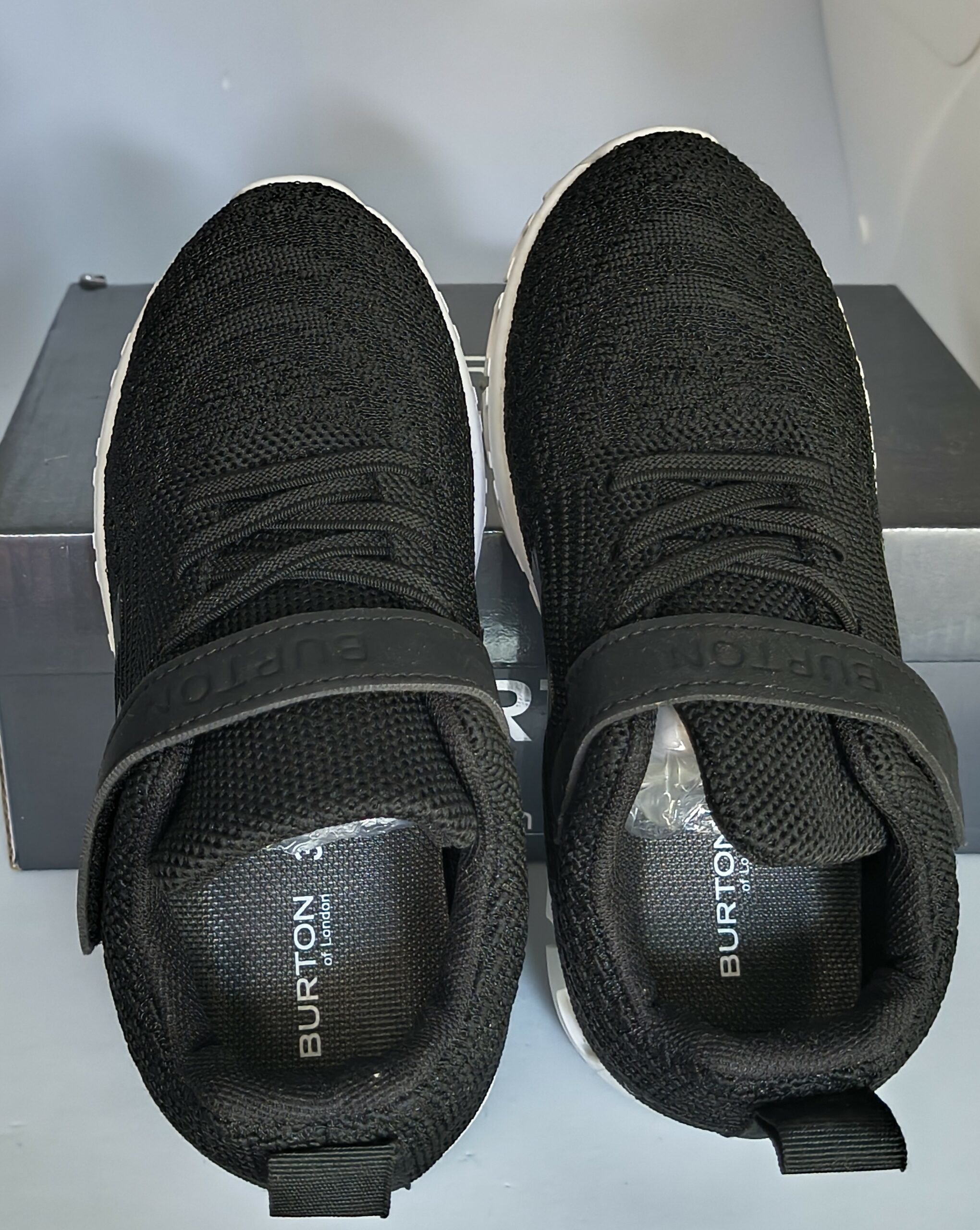 burton of london – baskets enfant euloge noir (taille 30)
