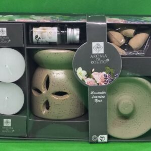 Coffret d’aromathérapie complet avec diffuseur, bougies et huile parfumée